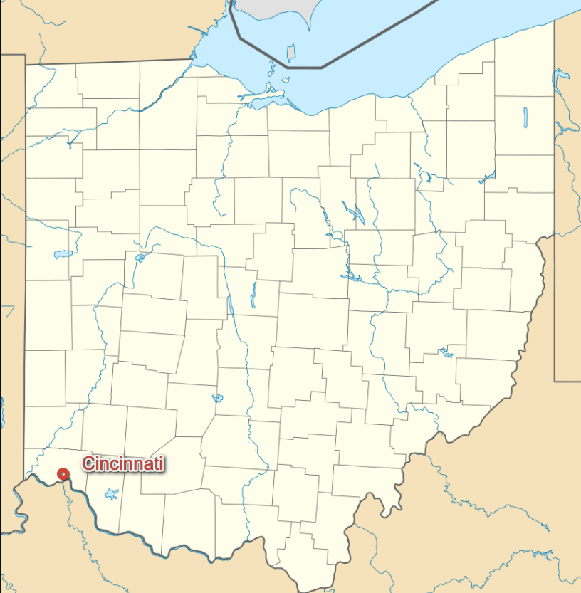 Cincinnati Ohio Map Interactive Map Of Cincinnati 